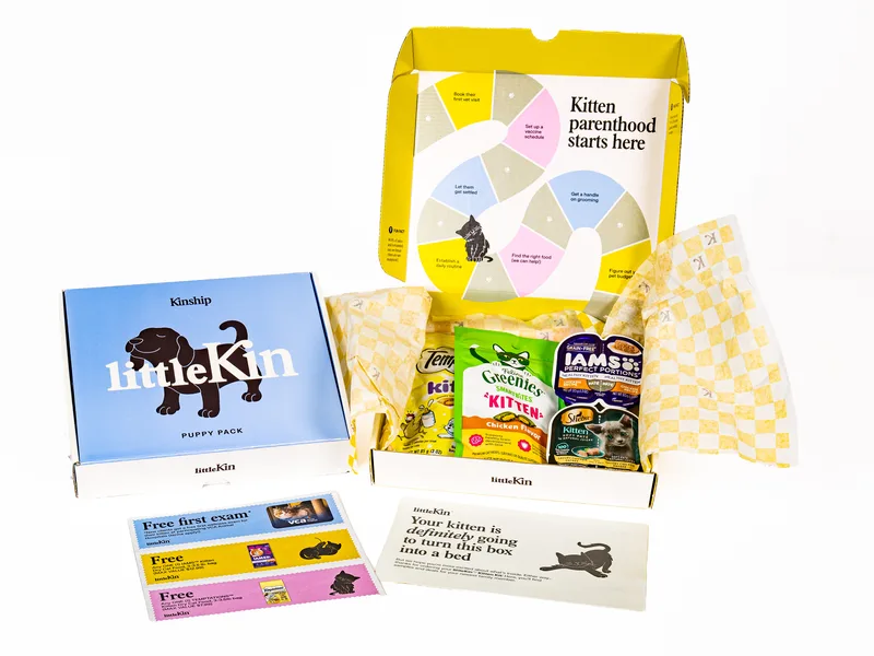 Branded kit program — boxes with samples and coupon inserts